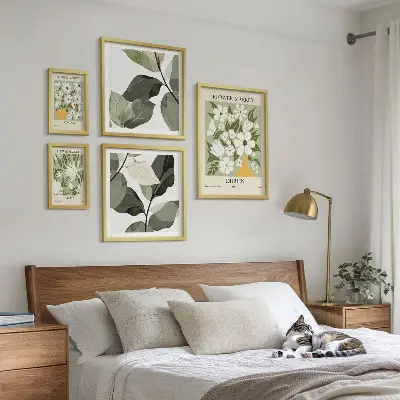 Bildergalerie-Set für die Wand mit Blumenmotiven aus London, Dublin und Tokio