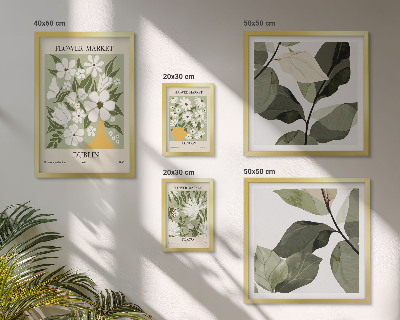 Bildergalerie-set für die wand Blumenmotive London Dublin Tokio