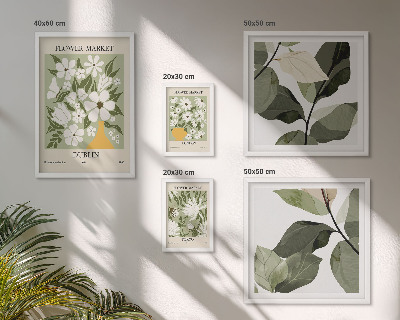 Bildergalerie-set für die wand Blumenmotive London Dublin Tokio