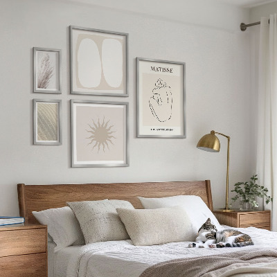 Modernes wandbilder-set minimalistische Formen im Boho-Stil