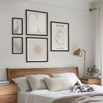Modernes wandbilder-set minimalistische Formen im Boho-Stil