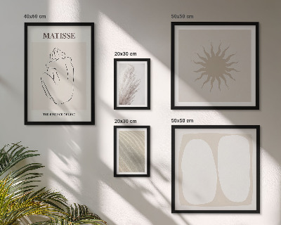 Modernes wandbilder-set minimalistische Formen im Boho-Stil