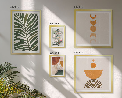 Bildergalerie-set für die wand Pflanzenmuster, Boho-Formen