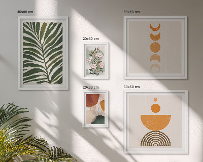 Bildergalerie-set für die wand Pflanzenmuster, Boho-Formen