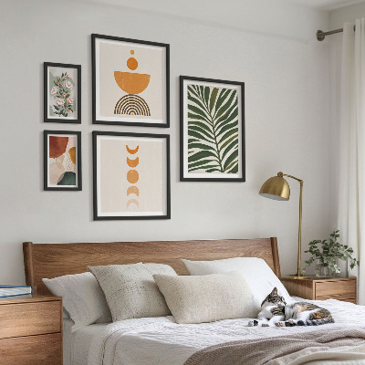 Bildergalerie-set für die wand Pflanzenmuster, Boho-Formen