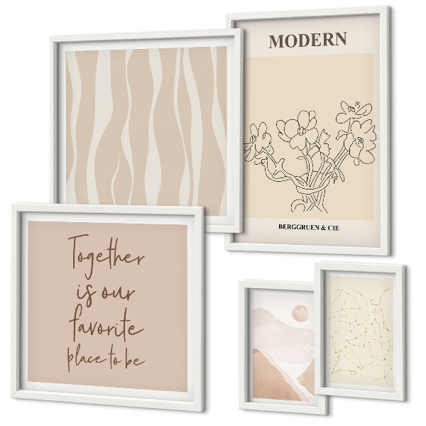 Modernes wandbilder-set Modernes minimalistisches Set