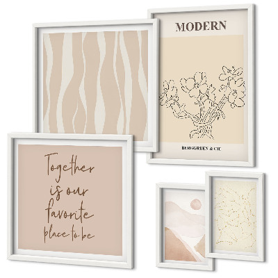Modernes wandbilder-set Modernes minimalistisches Set