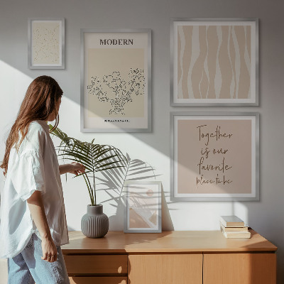 Modernes wandbilder-set Modernes minimalistisches Set