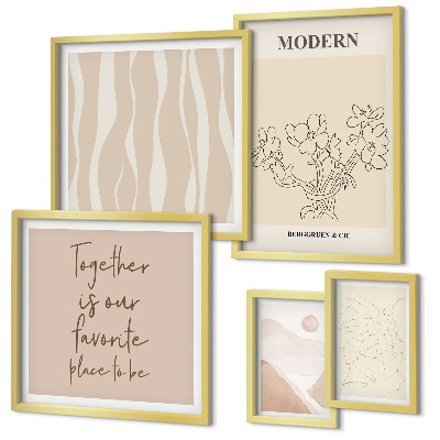 Modernes wandbilder-set Modernes minimalistisches Set