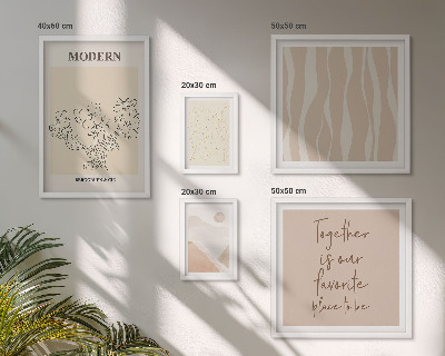 Modernes wandbilder-set Modernes minimalistisches Set