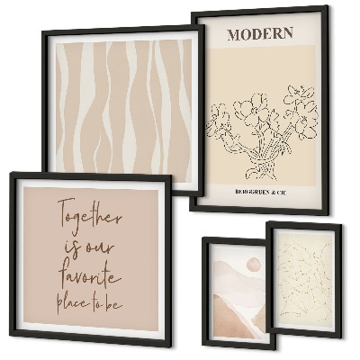 Modernes wandbilder-set Modernes minimalistisches Set