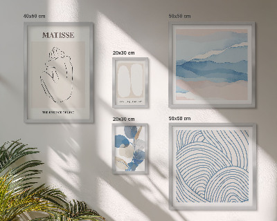 Bildergalerie-set für die wand Stilvolle abstrakte Naturgrafiken