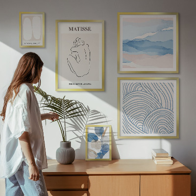 Bildergalerie-set für die wand Stilvolle abstrakte Naturgrafiken