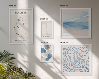 Bildergalerie-set für die wand Stilvolle abstrakte Naturgrafiken