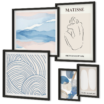 Bildergalerie-set für die wand Stilvolle abstrakte Naturgrafiken