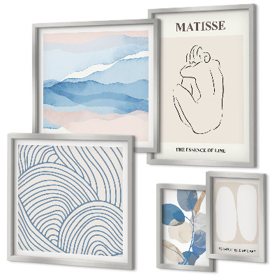 Bildergalerie-set für die wand Stilvolle abstrakte Naturgrafiken