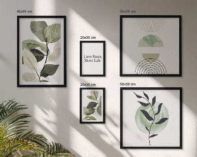 Modernes wandbilder-set Stilvolle Pflanzen-Innenraumgrafiken