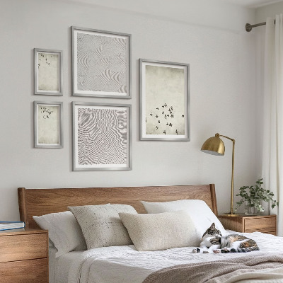 Modernes wandbilder-set Minimalistische Vogelmalerei