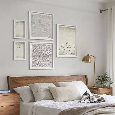 Modernes wandbilder-set Minimalistische Vogelmalerei