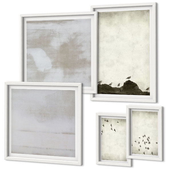 Bildergalerie-set für die wand Minimalistische Vögel im Flug