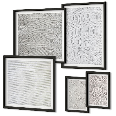 Modernes wandbilder-set Sandmuster Strukturen Geometrie