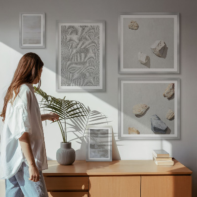 Bilderset fürs sofa Moderne minimalistische Texturen