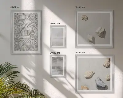Bilderset fürs Sofa mit modernen minimalistischen Texturen