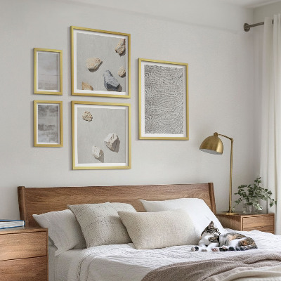 Bilderset fürs sofa Moderne minimalistische Texturen