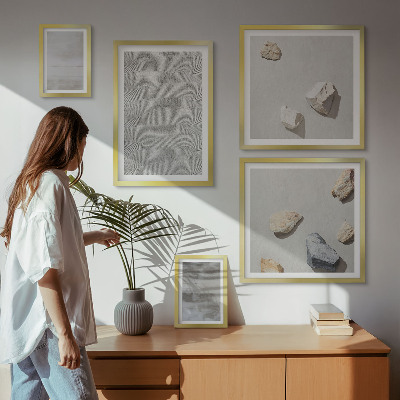 Bilderset fürs sofa Moderne minimalistische Texturen