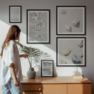 Bilderset fürs sofa Moderne minimalistische Texturen