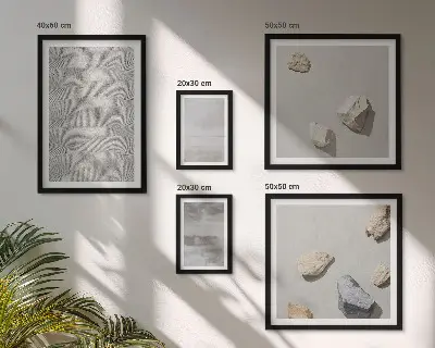 Bilderset fürs Sofa mit modernen minimalistischen Texturen