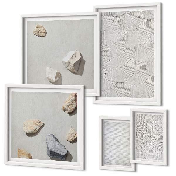 Bildergalerie-set für die wand Geometrische Pappsteine