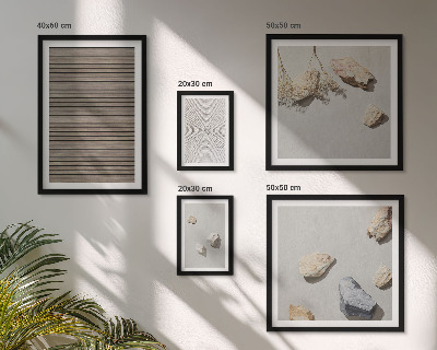 Bildergalerie-set für die wand Natürliche Texturen Holz Steine