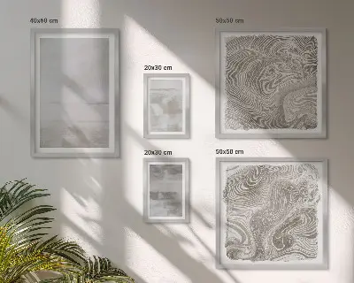 Bildergalerie-Set für die Wand in moderner Optik mit abgenutzten Texturen
