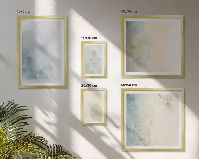 Modernes Wandbilder-Set pastellfarbene Motive auf Leinwand