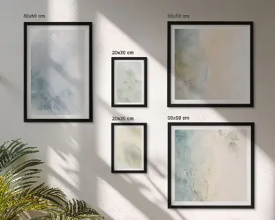 Modernes Wandbilder-Set pastellfarbene Motive auf Leinwand