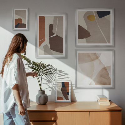 Bilderset fürs sofa Abstrakte moderne Formen