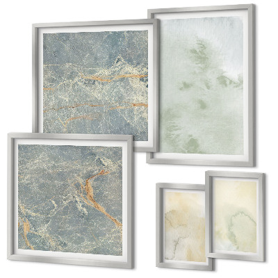 Bildergalerie-set für die wand Pastellfarben-Aquarelltexturen