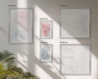 Bildergalerie-Set für die Wand mit pastellfarbenen Aquarelltexturen