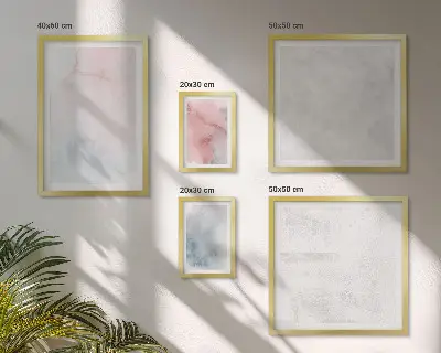 Bildergalerie-Set für die Wand mit pastellfarbenen Aquarelltexturen