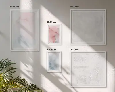 Bildergalerie-Set für die Wand mit pastellfarbenen Aquarelltexturen