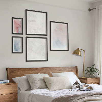 Bildergalerie-set für die wand Pastellfarbene Aquarelltexturen