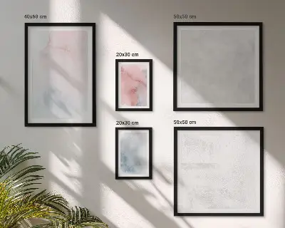 Bildergalerie-Set für die Wand mit pastellfarbenen Aquarelltexturen