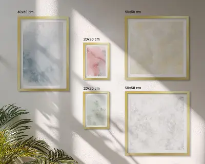 Modernes Wandbilder-Set mit Pastellfarben auf Leinwand