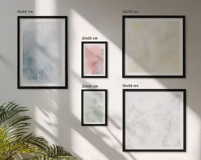 Modernes Wandbilder-Set mit Pastellfarben auf Leinwand