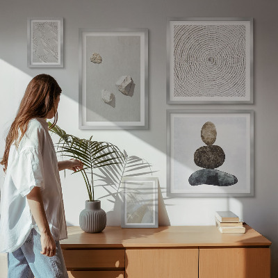Bilderset fürs sofa Sandsteine ​​moderne Farbe