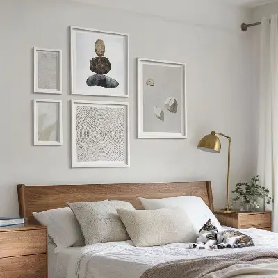 Bilderset fürs Sofa moderne Sandstein-Optik