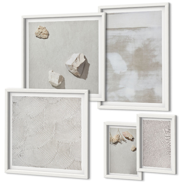 Bildergalerie-set für die wand Boho-Textur aus Sandsteinen
