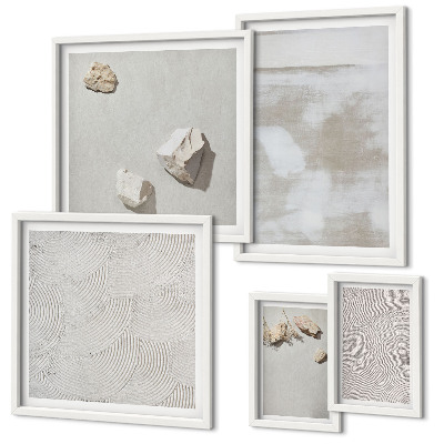 Bildergalerie-set für die wand Boho-Textur aus Sandsteinen