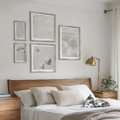 Bildergalerie-Set für die Wand mit Boho-Textur aus Sandsteinen